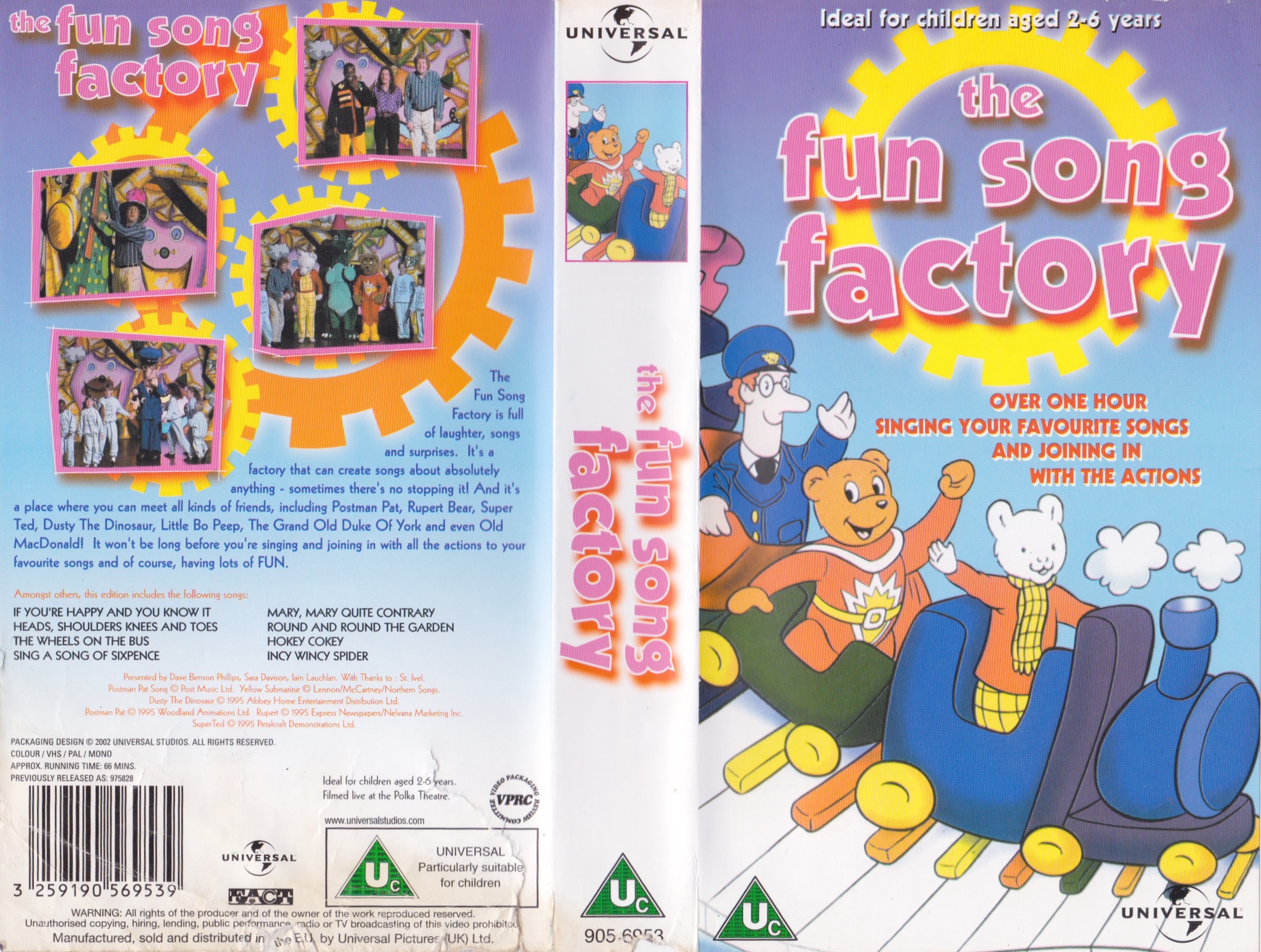 The Fun Song Factory (2002 Reissue UK VHS) Universal Pictures Free